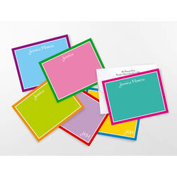 Grand Collection of Colorful Flat Correspondence Note Cards